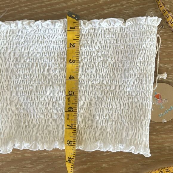 Pink Melo Tube Top Junior White Stretchy Dillard's, Small. NWT - Picture 7 of 7